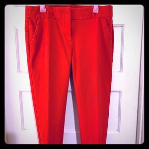 Bright Red Loft Pencil Pants- Skinny Marcia Pants